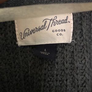 Cozy Charcoal Gray Crop Cardigan